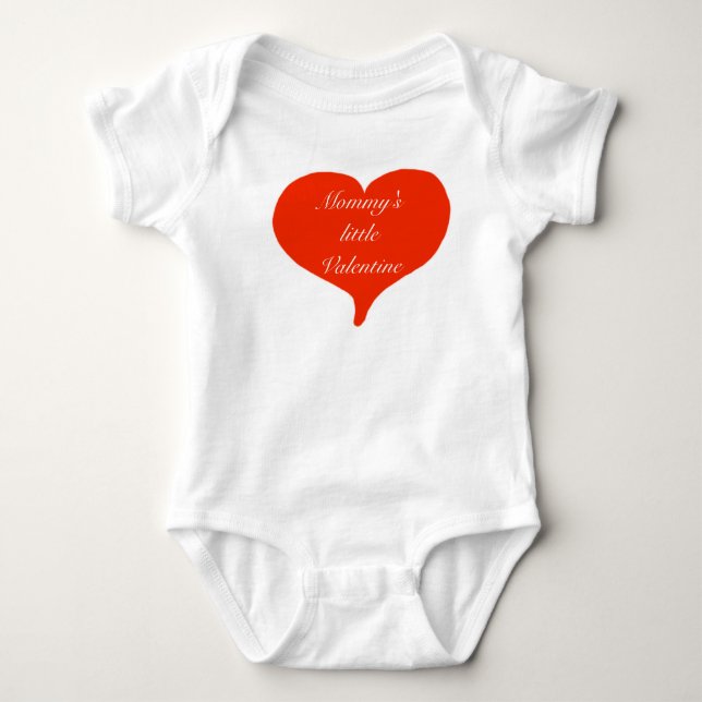 Body Petit T-shirt d'enfants de Valentine de la maman (Devant)
