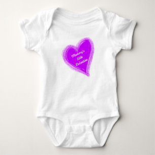 Body Petit Valentine Purple Heart de la maman