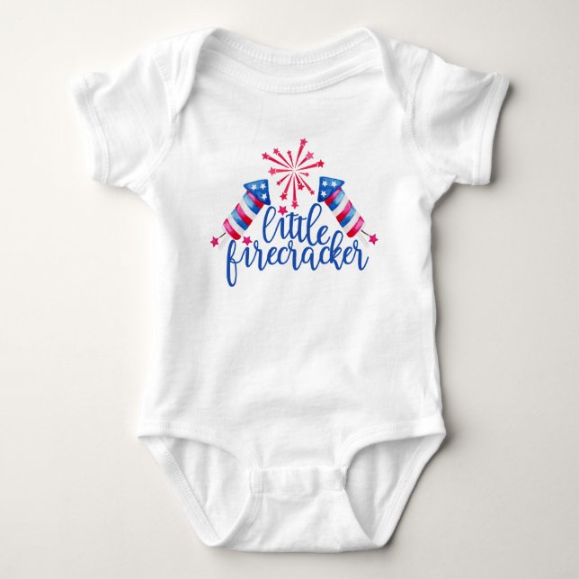 Body Petite 4 juillet de pétard pour bébé (Devant)