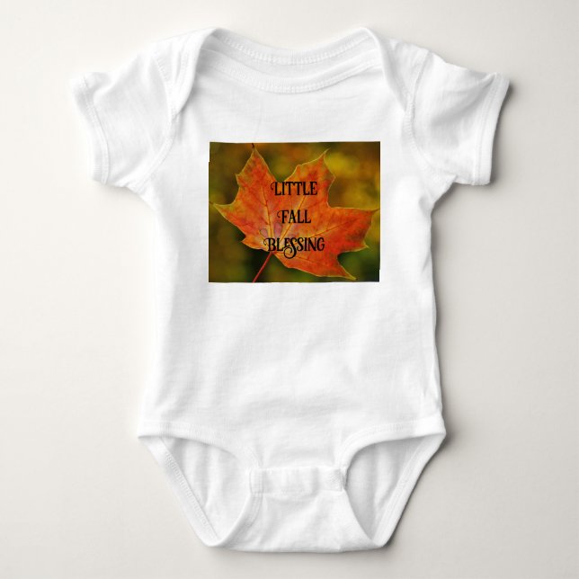 Body Petite Chute Bénédiction Personnalisée Bodysuit bé (Devant)