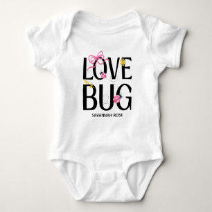 Body Petite Coccinelle Fille Rose Baby Shower