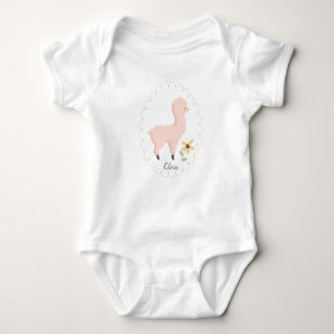 Body Petite combinaison rose personnalisable de bébé de