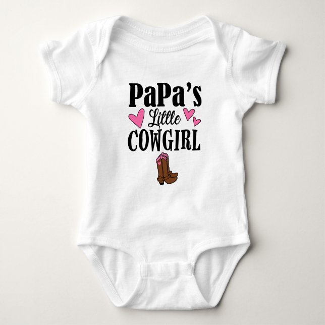Body PETITE COWGIRL DE PAPA - Un Pc Bodysuit (Devant)