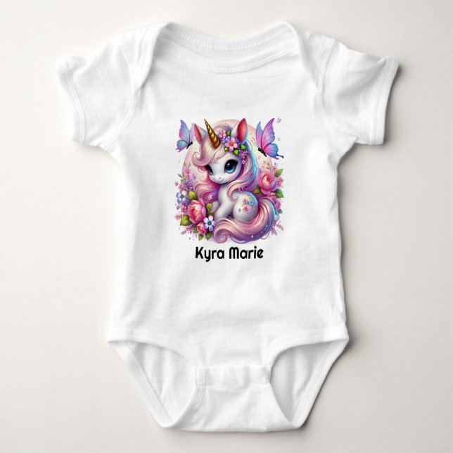 Body Petite fille fille unicorn imaginaire (Devant)