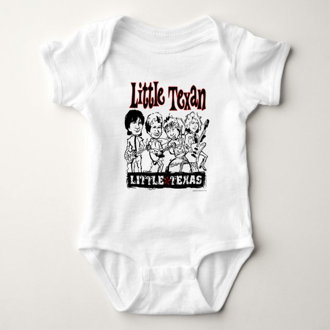 Body Petite pièce en t texane d'enfant en bas âge (Devant)
