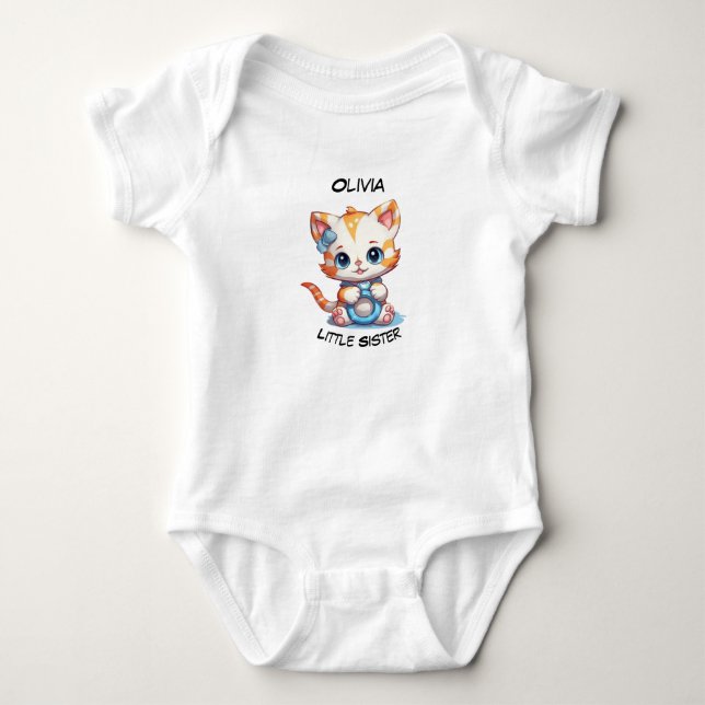 Body Petite Soeur - Bodysuit personnalisé pour bébé (Devant)