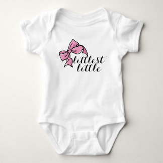 Body petite tenue pour bébé fille avec arc rose