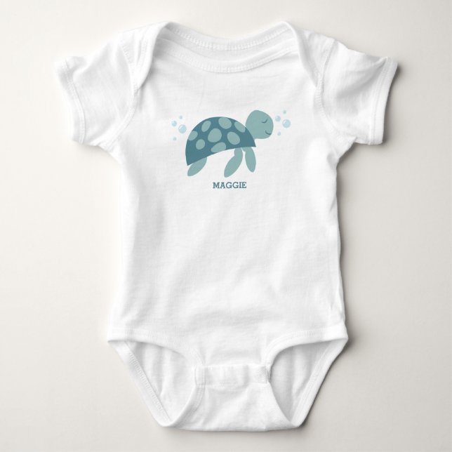 Body Petite tortue de mer Onsie T-Shirt (Devant)