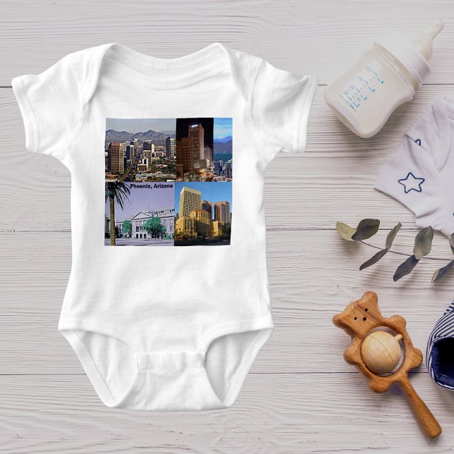 Body Phoenix Arizona Montage (Phoenix Arizona Montage Baby Bodysuit)