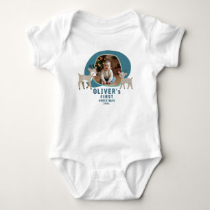 Body Photo de Noël du bébé mignon avec renne