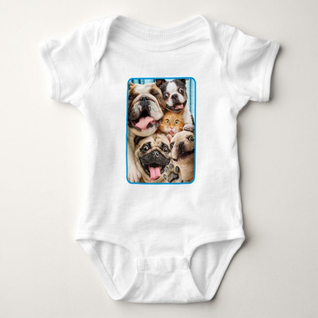 Body Photo d'un groupe de chiens et de chats (Devant)