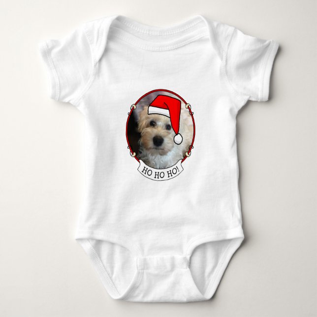 Body Photo personnalisée Noël Père Noël Pet HO HO HO HO (Devant)
