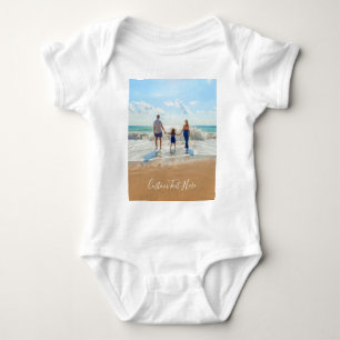 Body Photo personnalisée Texte Bodysuit bébé Votre prop