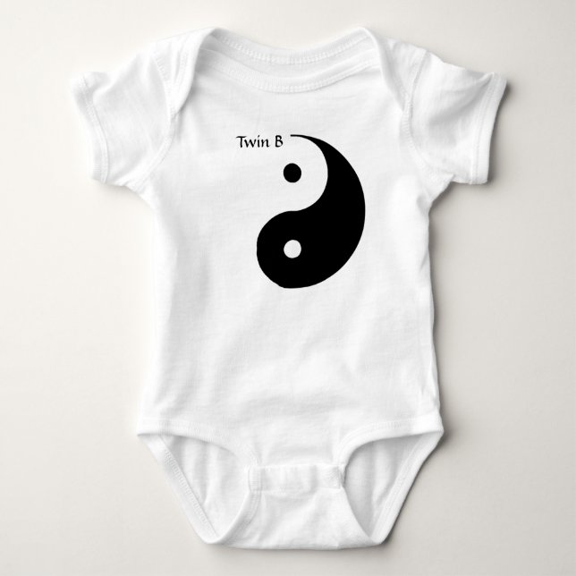Body Pièce en t de Yin Yang pour des jumeaux - B jumeau (Devant)