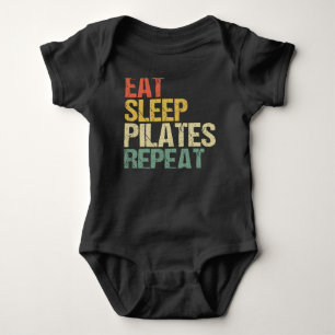Body Pilates Mangez le sommeil Répéter Vintage