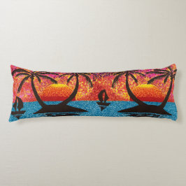 Body Pillow - Tropical Islands at Sunset Seitenschläferkissen