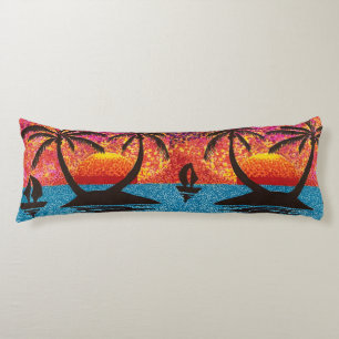 Body Pillow - Tropical Islands at Sunset Seitenschläferkissen