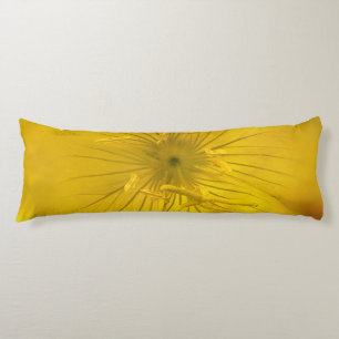 Body Pillow Yellow Bokeh Blume Seitenschläferkissen