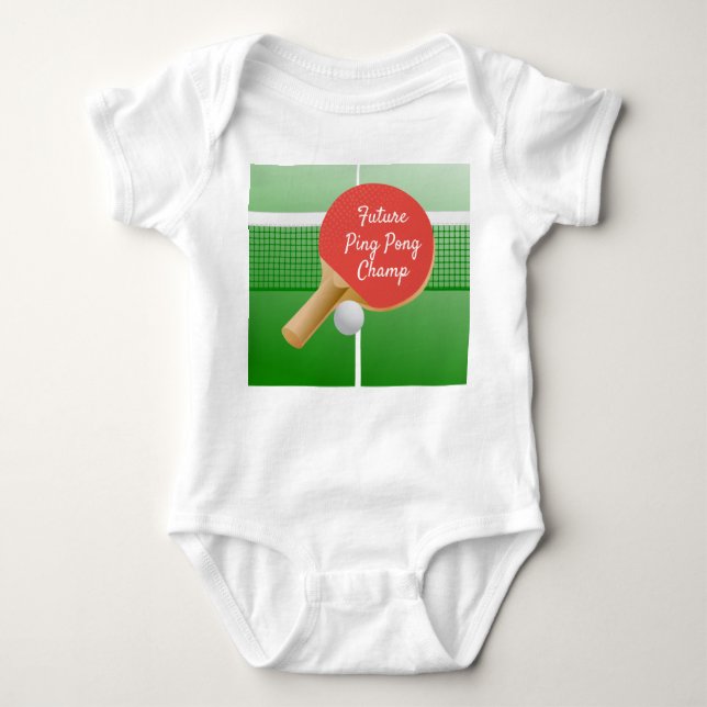 Body Ping Pong Table Tennis Design Bodysuit bébé (Devant)