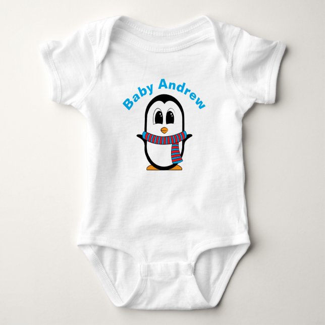 Body Pingouin mignon Bébé Creeper (Devant)