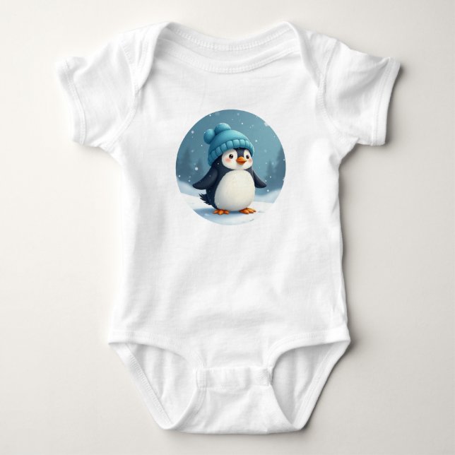 Body pingouin portant un casquette bleu (Devant)