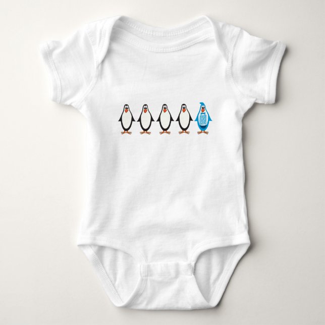 Body Pingouin tux bleu (Devant)