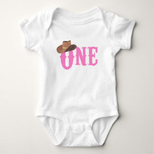 Body Pink Cowgirl Casquette thème ONE 1er anniversaire