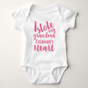 Body Pink personnalisé Stole le coeur de ma grand-mère