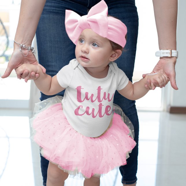 Body Pink Tutu mignonne Bébé fille Tutu Romper (Perfect little t-shirt to wear with a cute little tutu!)