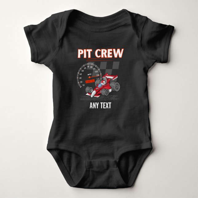 Body Pit Crew Anniversaire Fête Thème Race Cars Corresp (Devant)