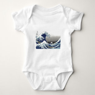 Body PixDezines Vintage, grande vague, Hokusai 葛 飾 北 斎 