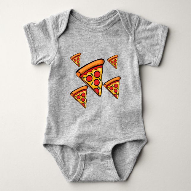 Body Pizza Friday Design - Bodysuit Baby Jersey (Devant)