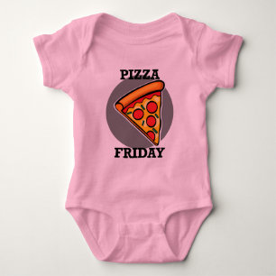 Body Pizza Friday Design - Bodysuit Baby Jersey