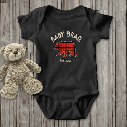 Body Plaid de pays Ourson Année de naissance Établie
