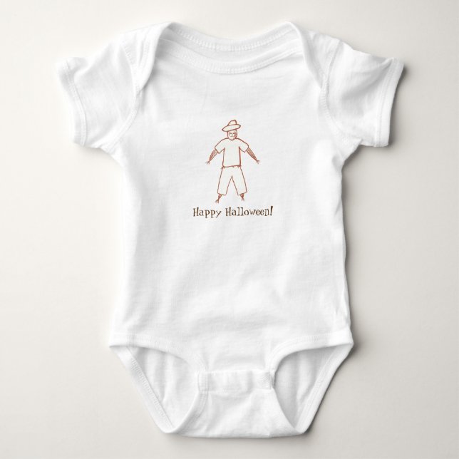 Body Plan Plan Scarecrow Happy Halloween Shirts (Devant)