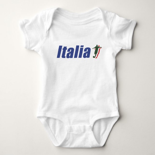 Body Plante grimpante de bébé du football de l'Italie (Devant)