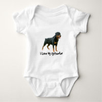 Plante grimpante de nourrisson de rottweiler