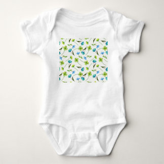Body Plantes aquarelle : Motif Floral sans joint.