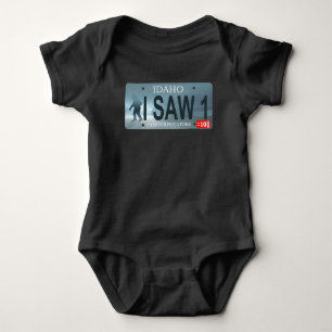 Body Plaque de licence Idaho "I Saw 1" Sasquatch