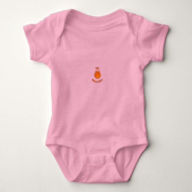 Body Playera de Bebé con Logo Sol Brillo Sola | Camiset (Devant)