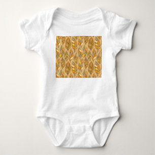 Body Plumes Abstraites colorées : Motif Vintage