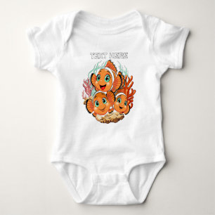 Body Poisson clown Dessin animé mignon Famille Sous l'e