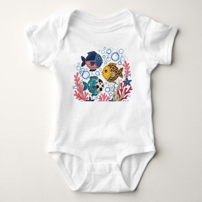Body Poisson Mosaïque Patchwork (Devant)