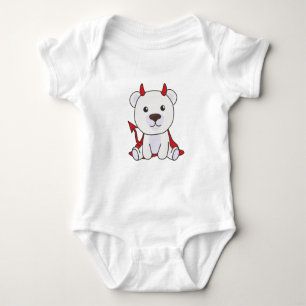 Body Polar Bear Halloween Cute Devil Kids