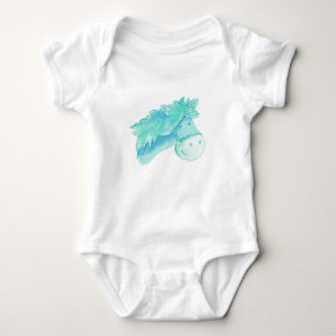 Body Pony horse aqua t-shirt enfant