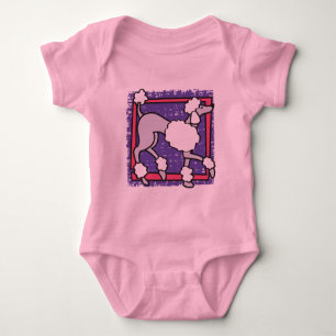 Body POODLE Bodysuit pour bébé rose