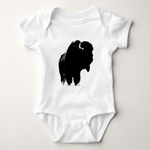 Body Pop Art Buffalo Bison Silhouette