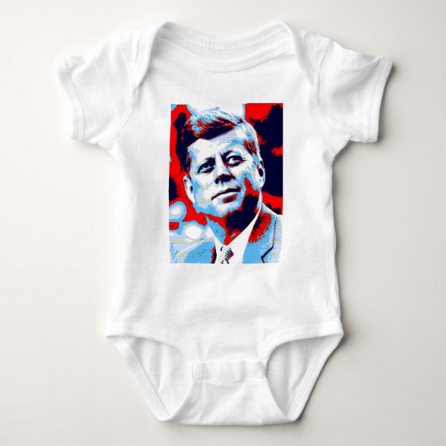 Body Pop Art JFK John F. Kennedy Red Blue (Devant)