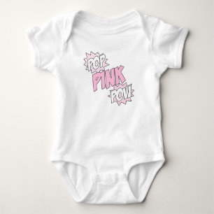 Body Pop Pink Pow - Costume bébé Jersey (Blanc)