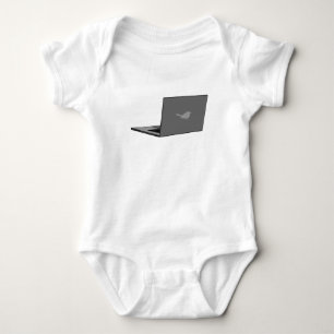 Body Portable gris avec logo d'oiseau